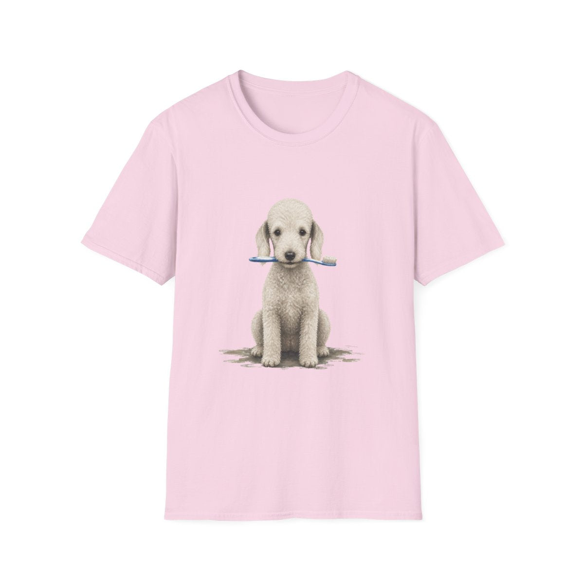 Dis Someone Say Dentist Bedlington Terrier Tee - Light Pink