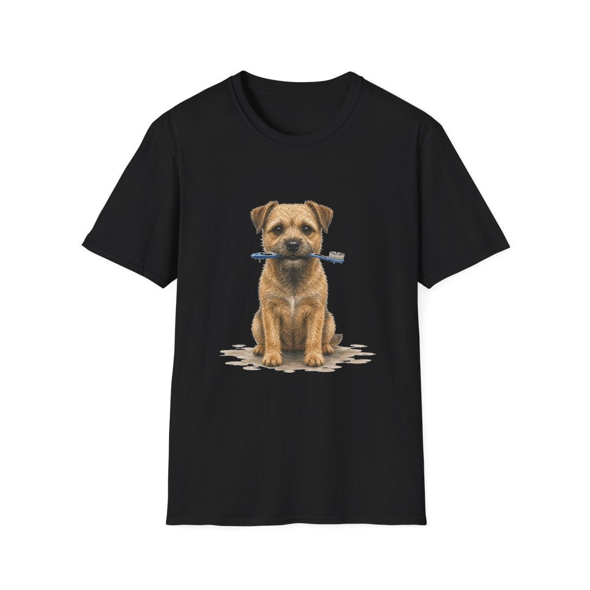 Dis Someone Say Dentist Border Terrier Tee - Black