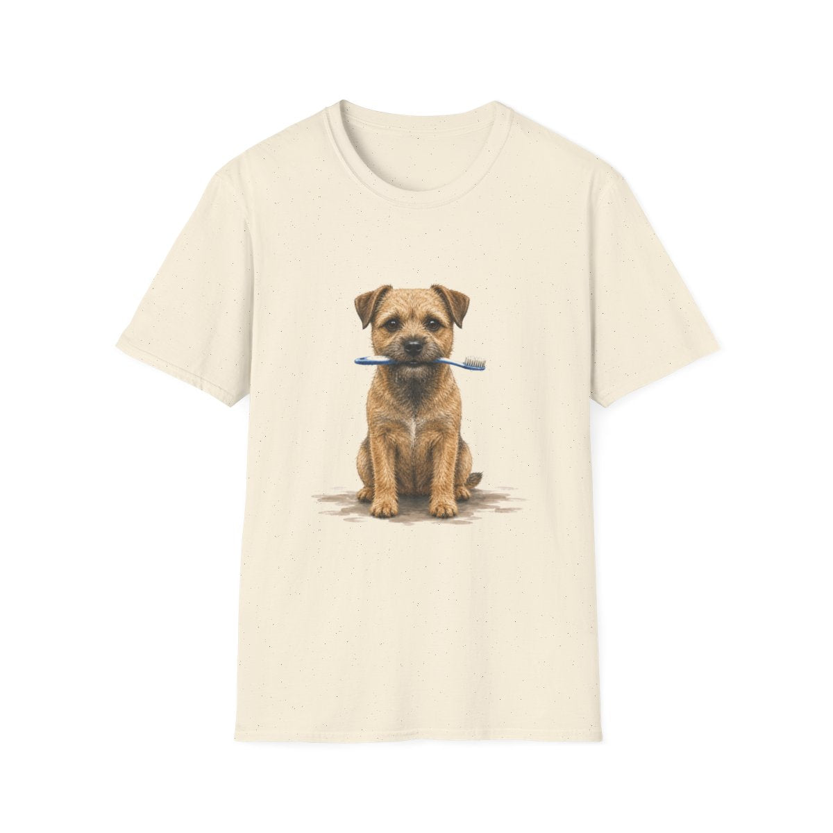 Dis Someone Say Dentist Border Terrier Tee - Natural