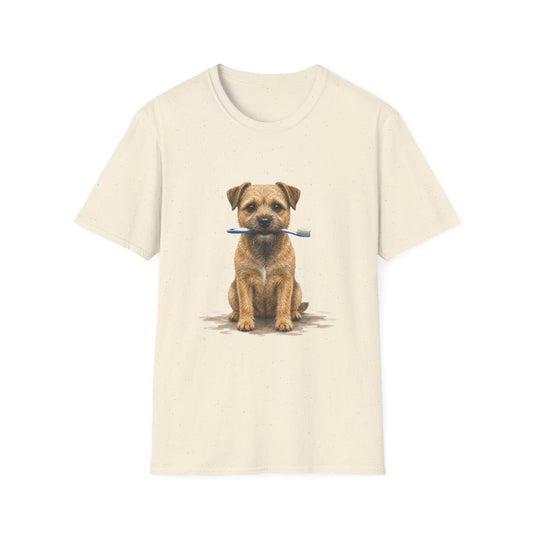 Dis Someone Say Dentist Border Terrier Tee - Natural