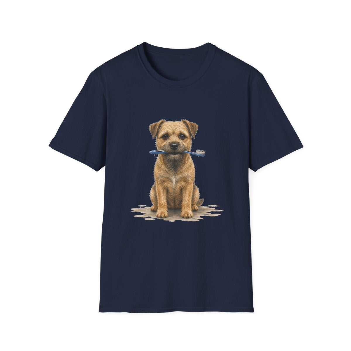 Dis Someone Say Dentist Border Terrier Tee - Navy