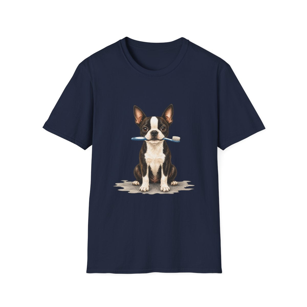 Dis Someone Say Dentist Boston Terrier Tee - Navy