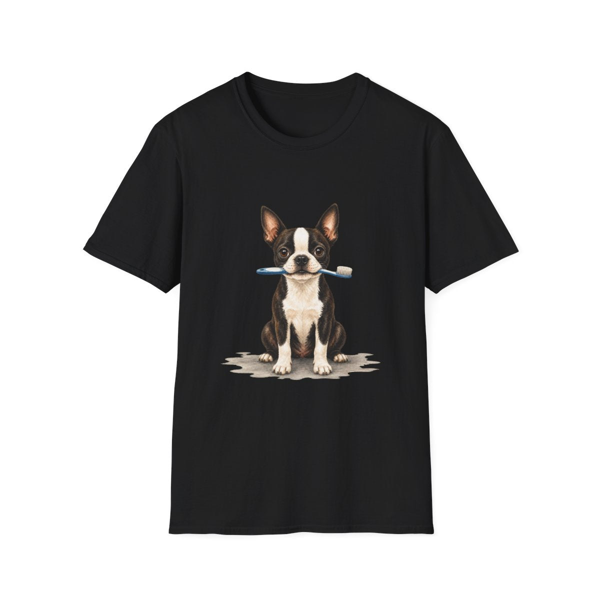 Dis Someone Say Dentist Boston Terrier Tee - Black