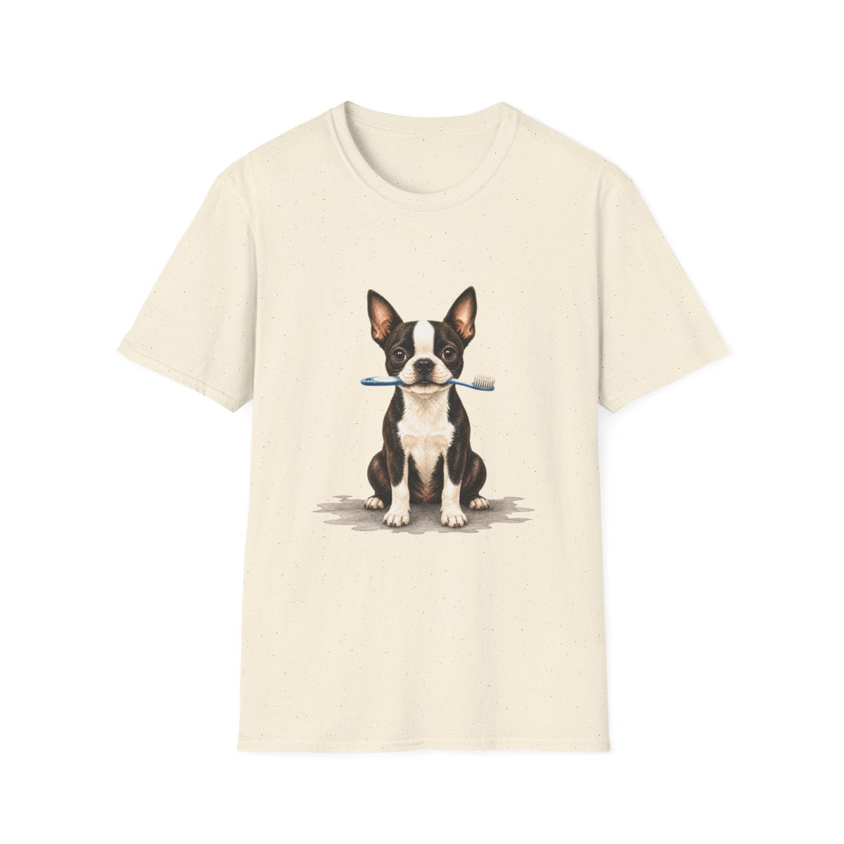 Dis Someone Say Dentist Boston Terrier Tee - Natural