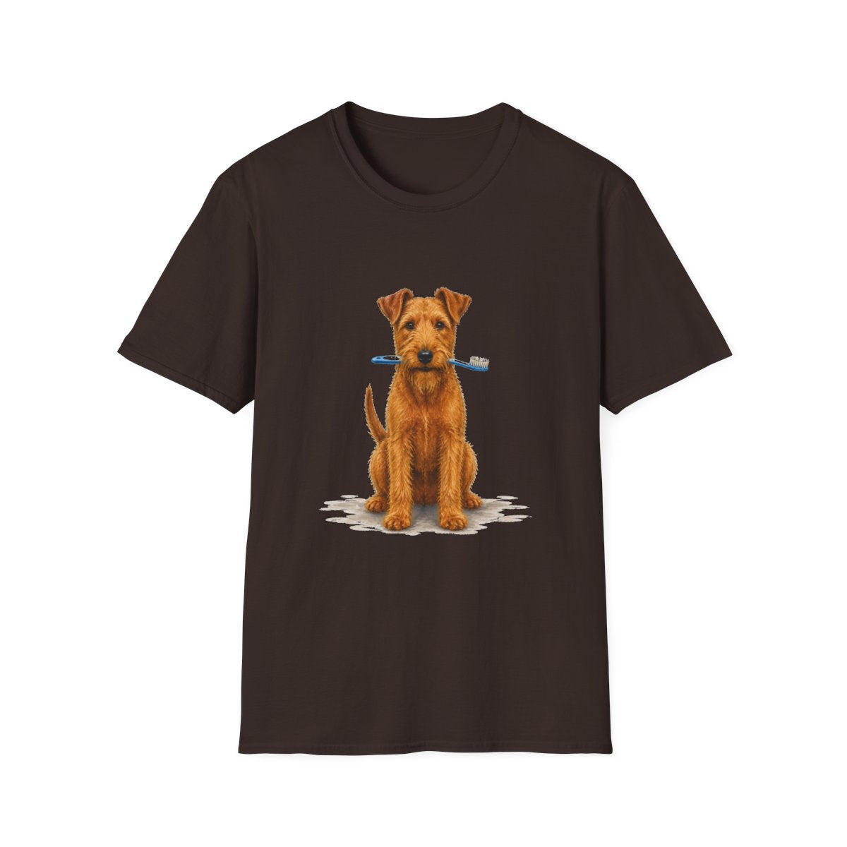 Dis Someone Say Dentist Irish Terrier Tee - Dark Chocolate