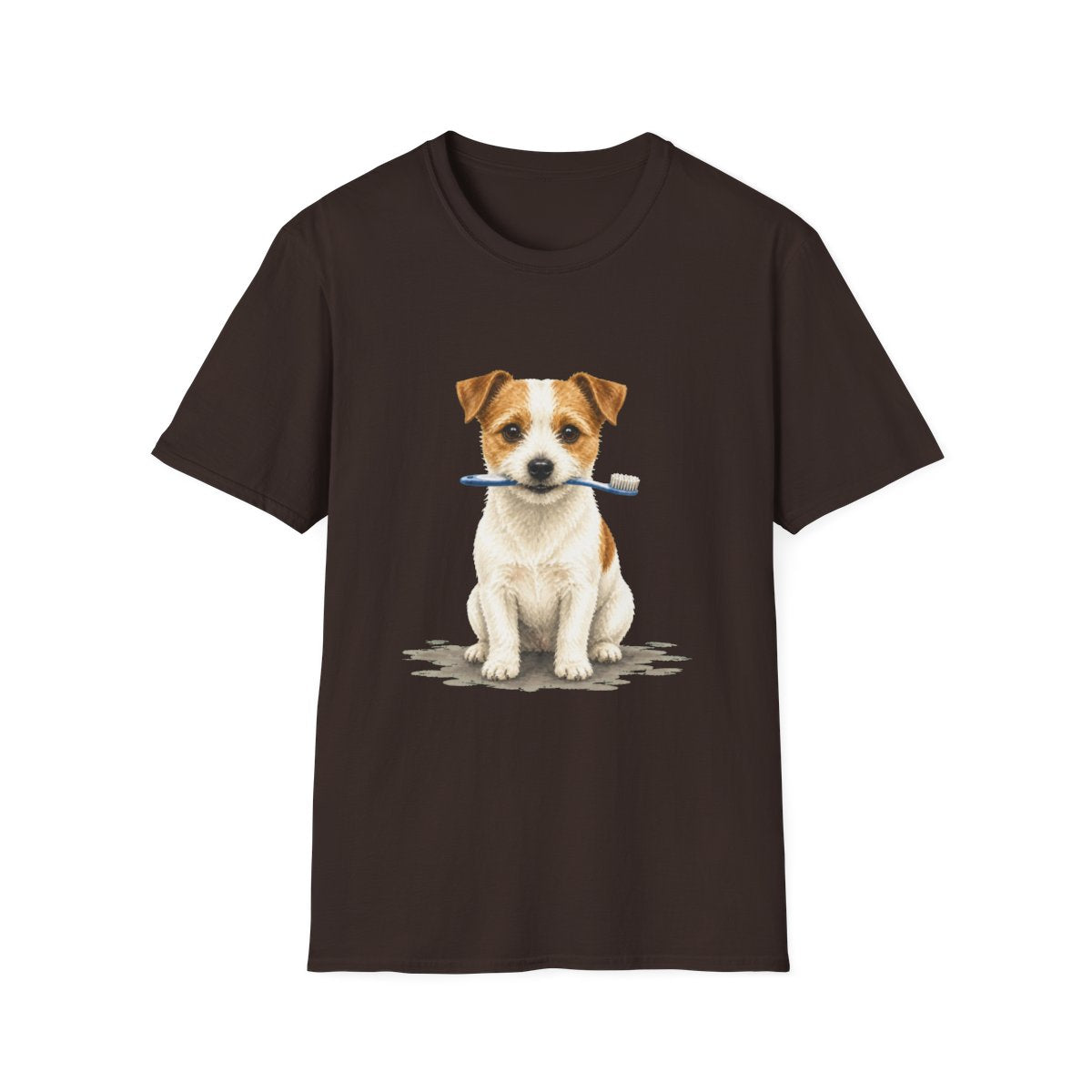 Dis Someone Say Dentist Jack Russell Terrier Tee - Dark Chocolate