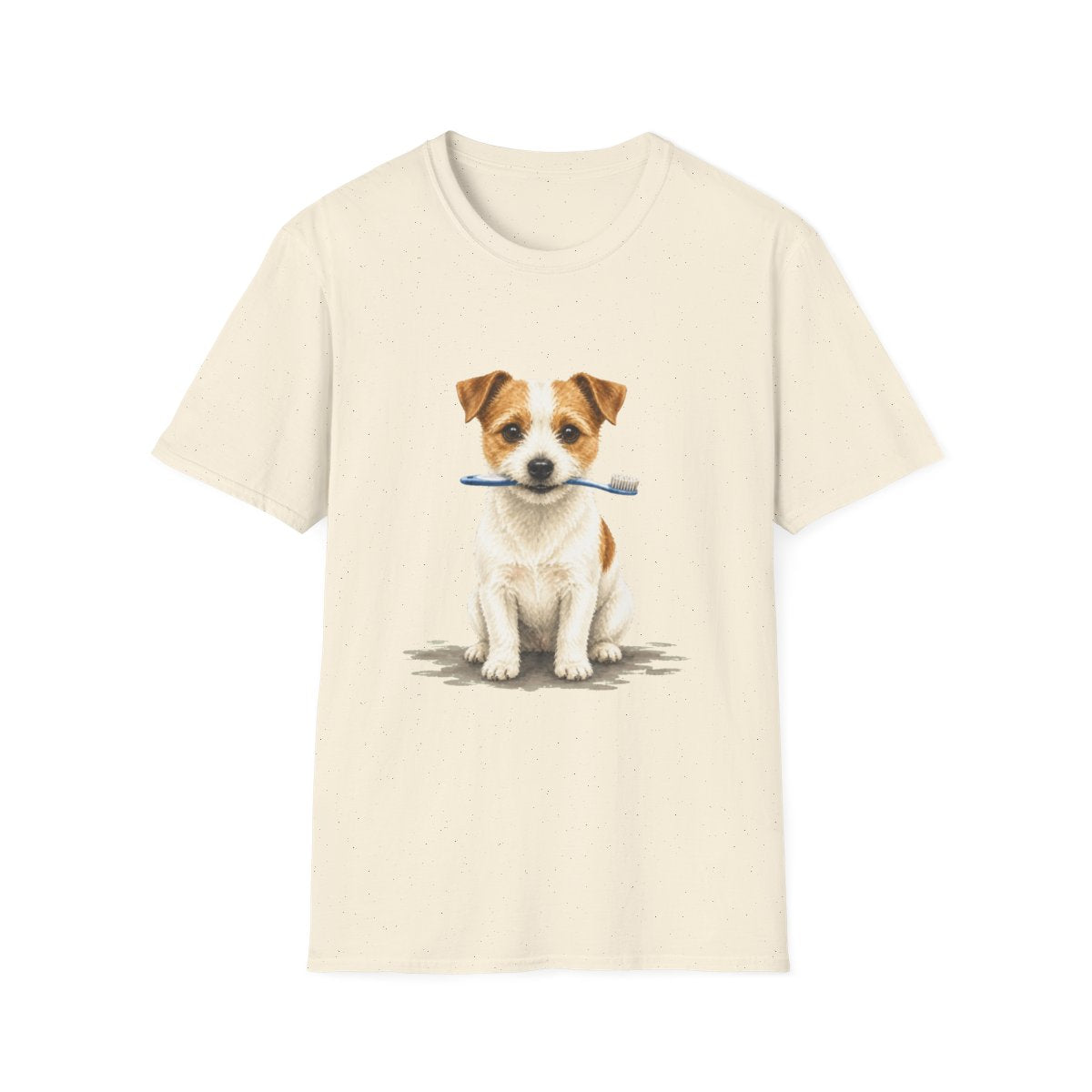 Dis Someone Say Dentist Jack Russell Terrier Tee - Natural