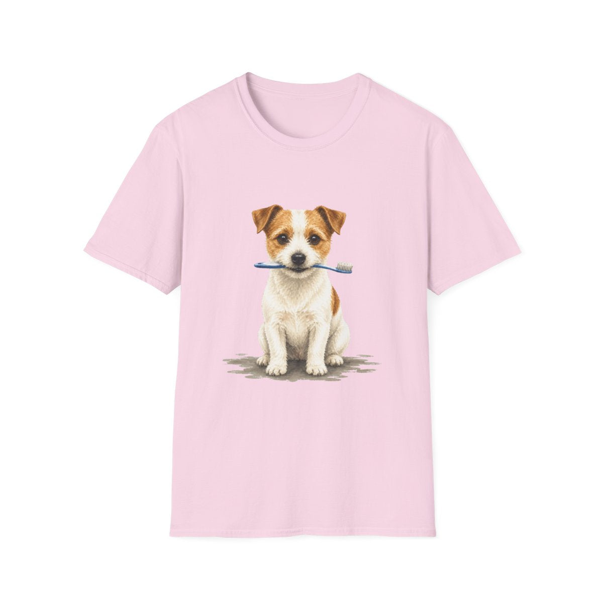 Dis Someone Say Dentist Jack Russell Terrier Tee - Light Pink