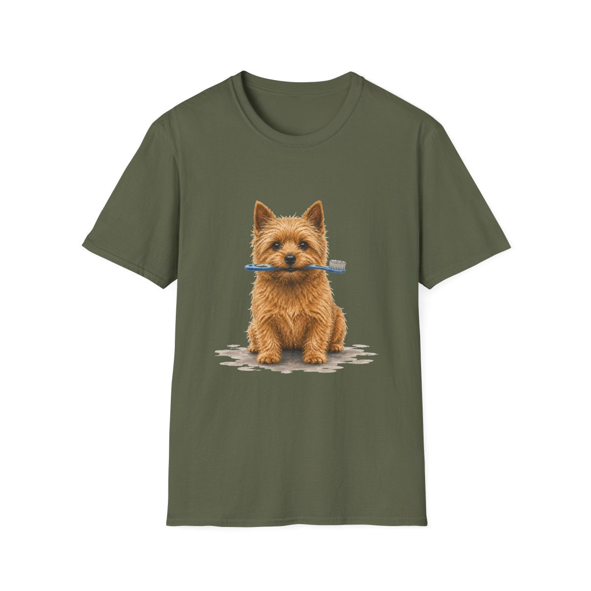 Dis Someone Say Dentist Norwich Terrier Tee - Military Green