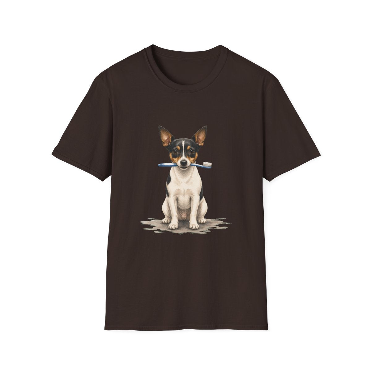 Dis Someone Say Dentist Rat Terrier Tee - Dark Chocolate