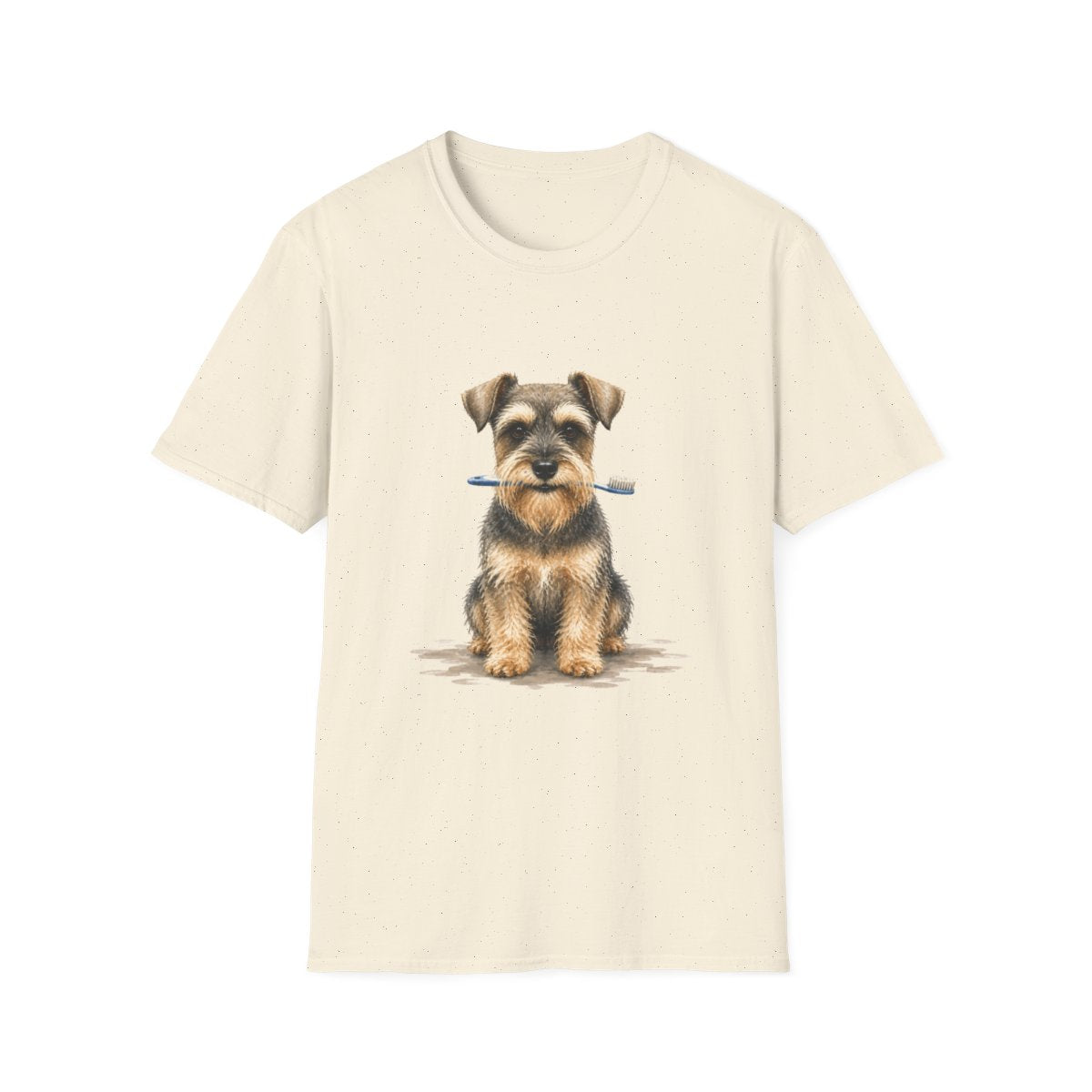 Dis Someone Say Dentist Schnauzer Tee - Natural