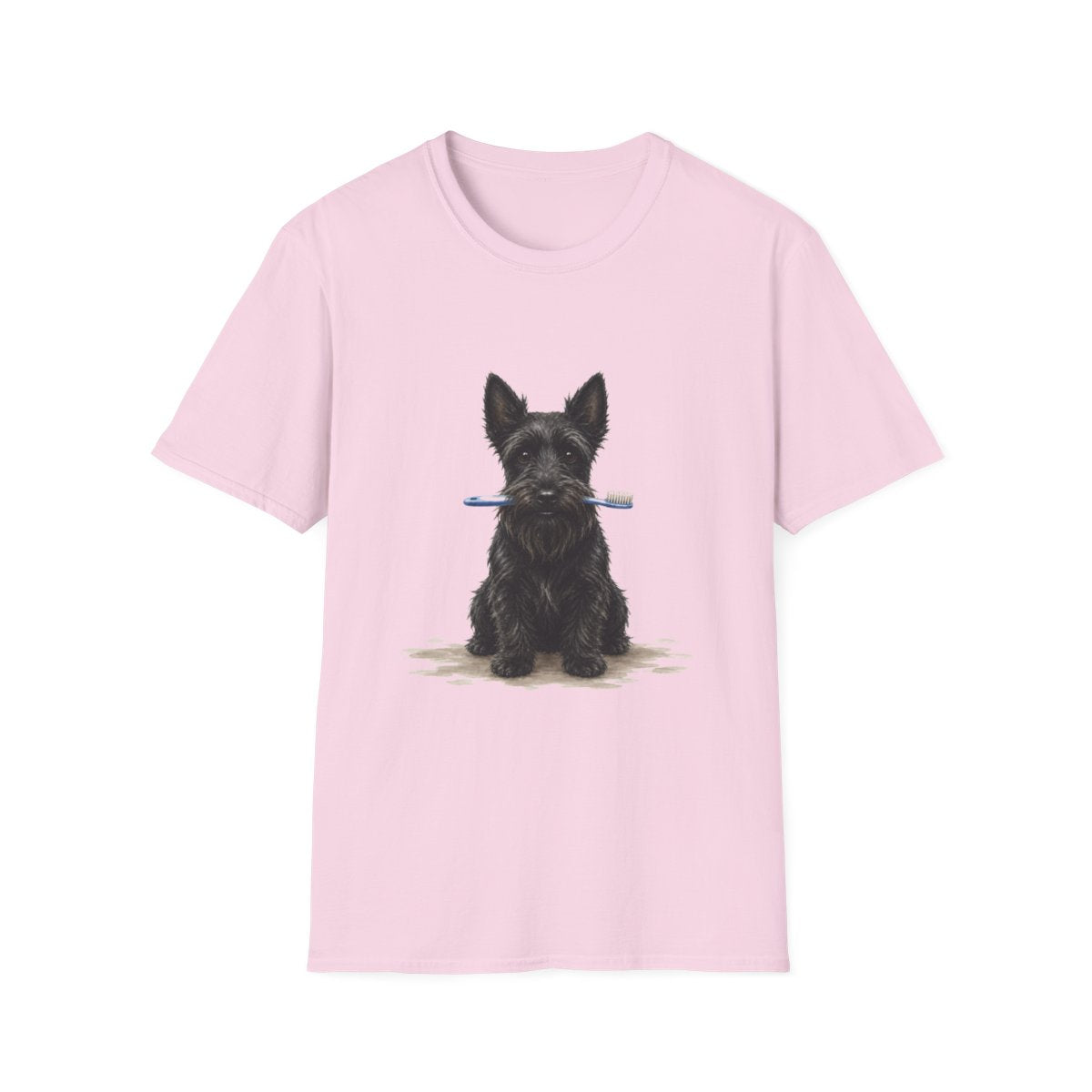 Dis Someone Say Dentist Scottish Terrier Tee - Light Pink