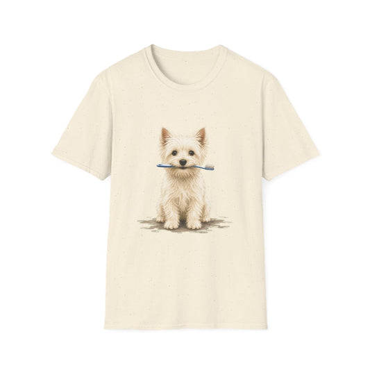 Dis Someone Say Dentist Westie Tee - Natural