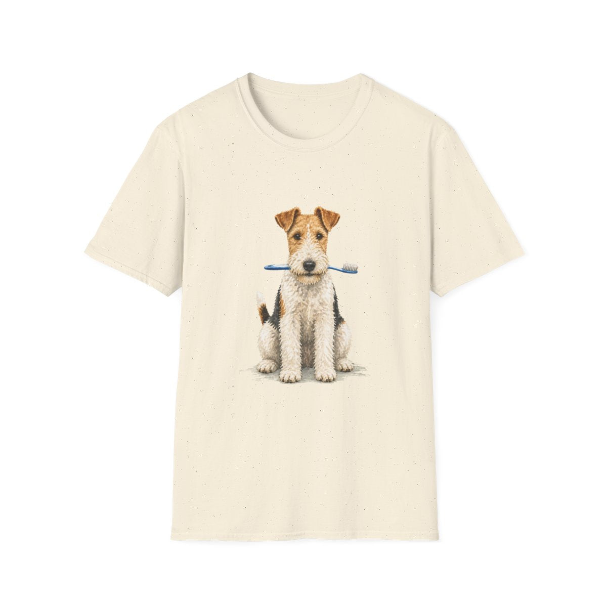 Dis Someone Say Dentist Wire Fox Terrier Tee - Natural