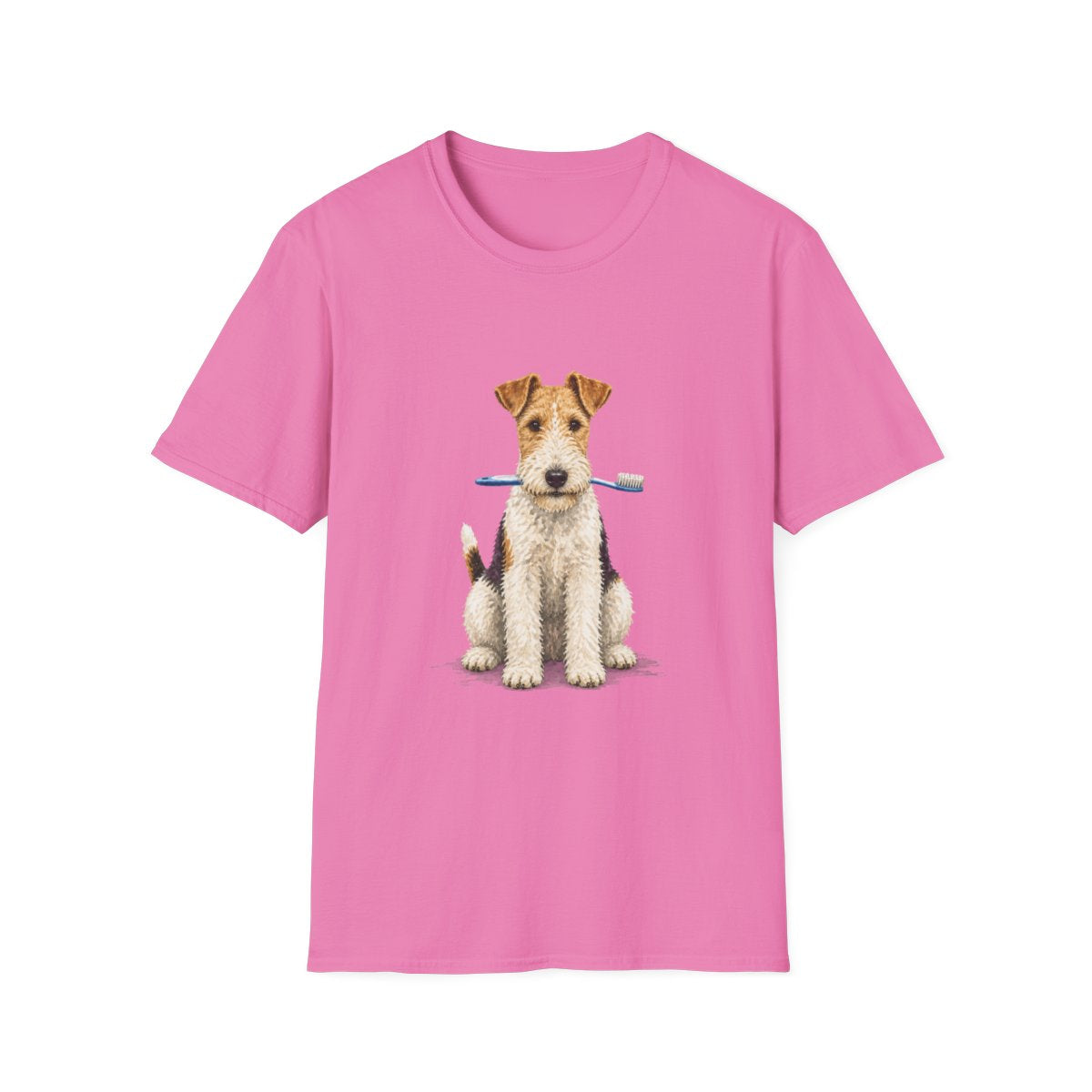 Dis Someone Say Dentist Wire Fox Terrier Tee - Azalea