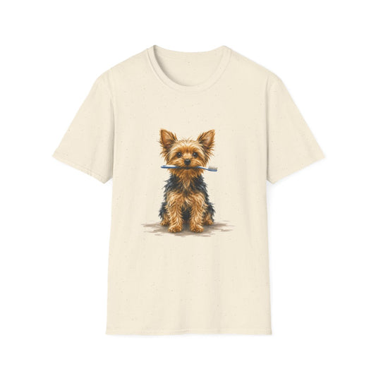 Dis Someone Say Dentist Yorkie Tee - Natural