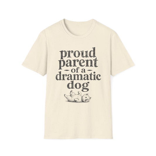 Dramatic Dog Parent Tee - Natural
