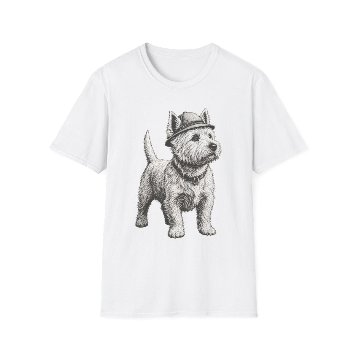 Explorer Westie Tee - White