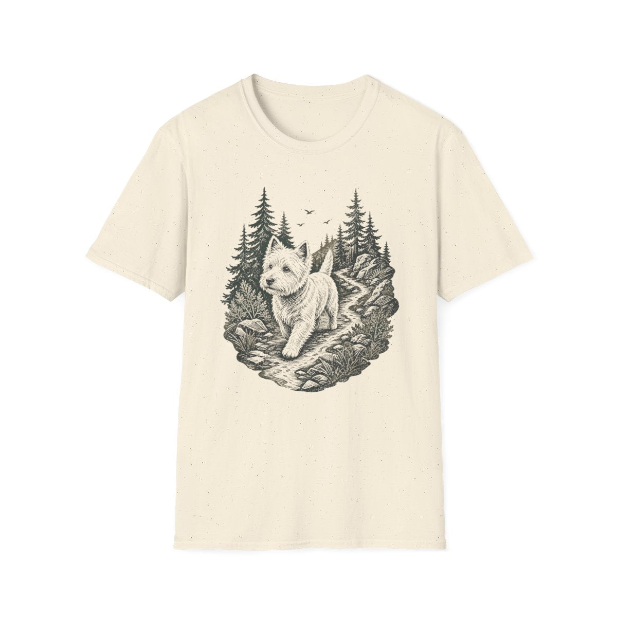 Forest Trail Westie Tee - Natural