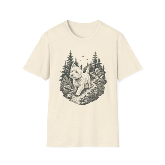 Forest Trail Westie Tee - Natural