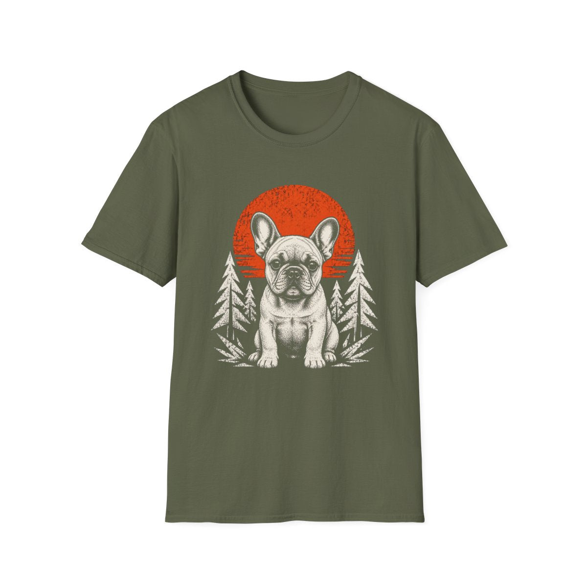 French Bulldog Adventure Club Tee - Military Green