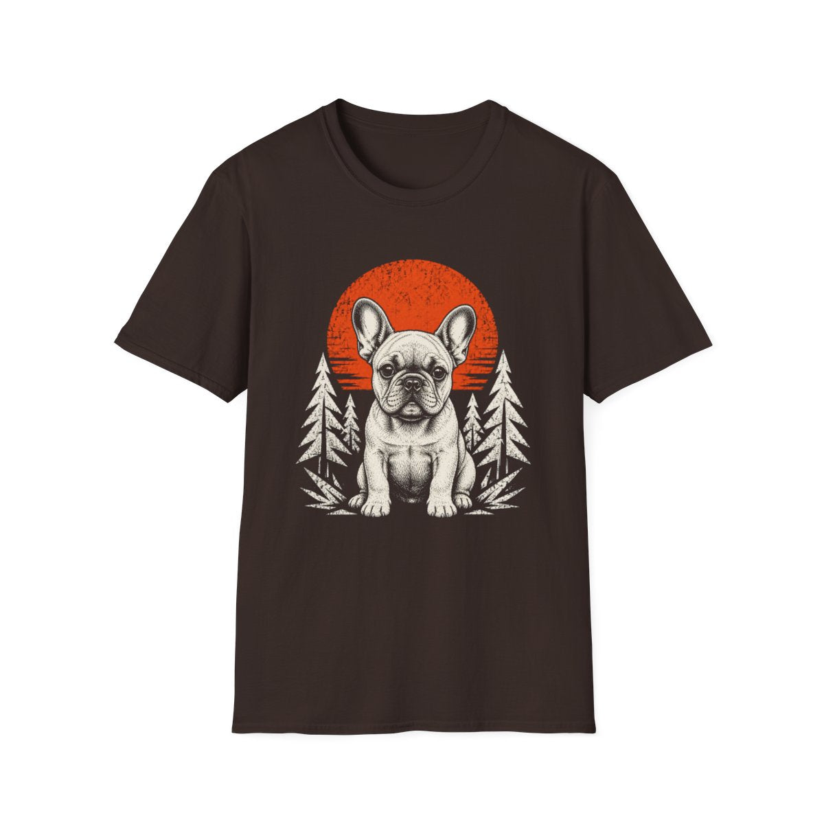 French Bulldog Adventure Club Tee - Dark Chocolate