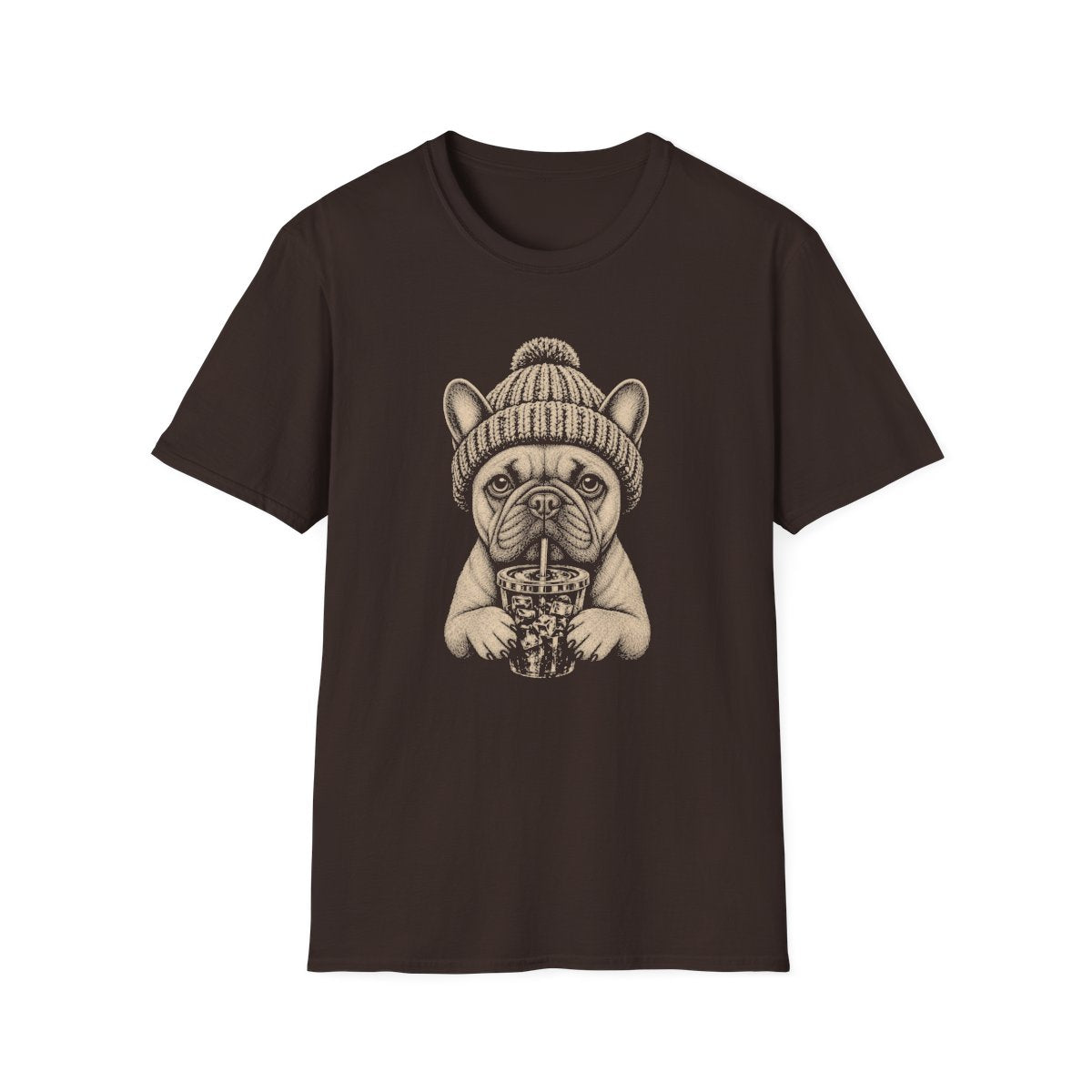 French Bulldog Cold Brew Tee - Dark Chocolate