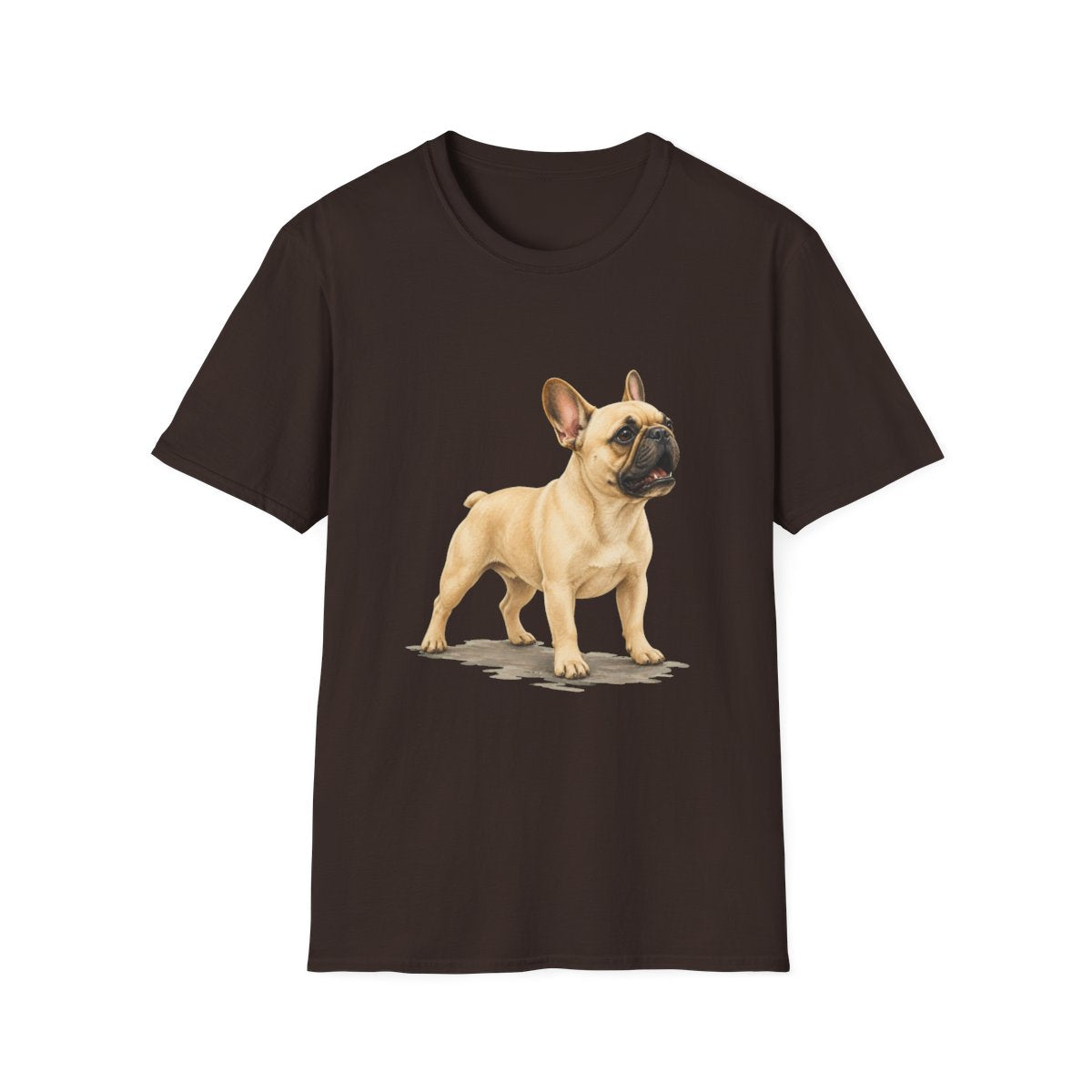 French Bulldog Head Of Security Tee - Dark Chocolate