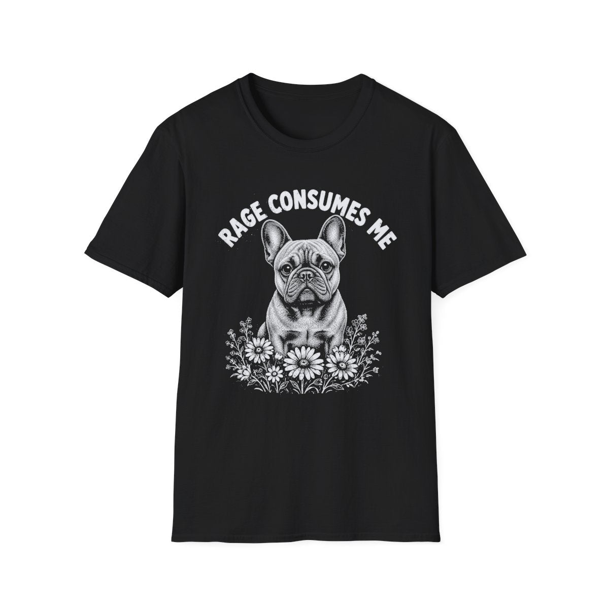 French Bulldog Rage Consumes Me Tee - Black