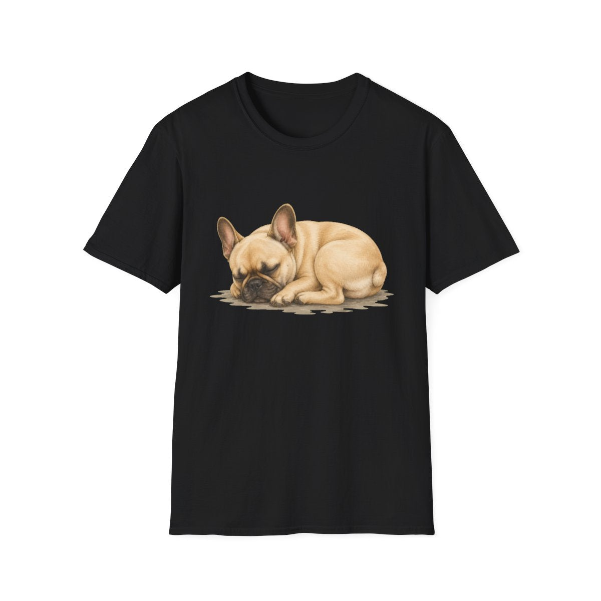 French Bulldog Rest At Last Tee - Black