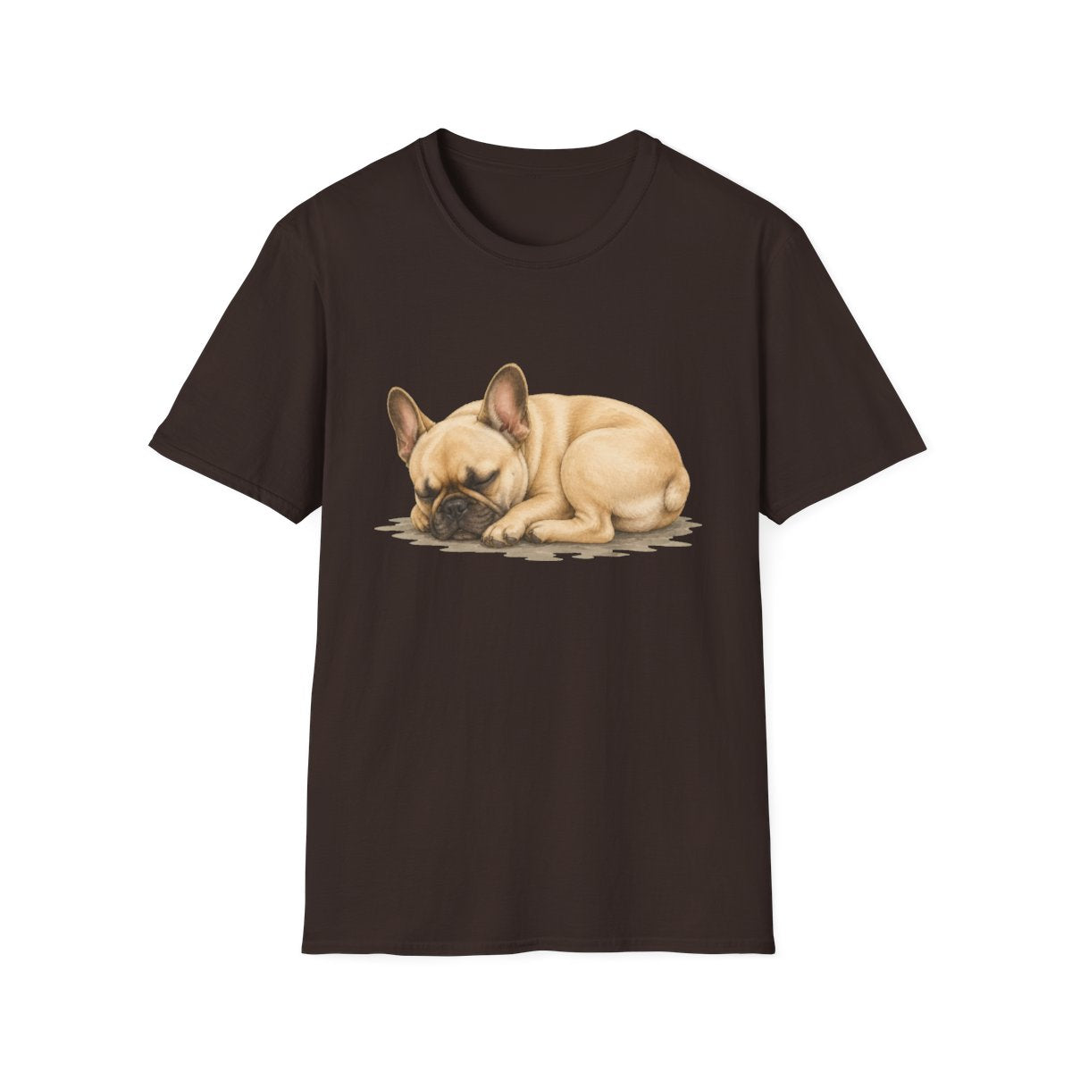 French Bulldog Rest At Last Tee - Dark Chocolate