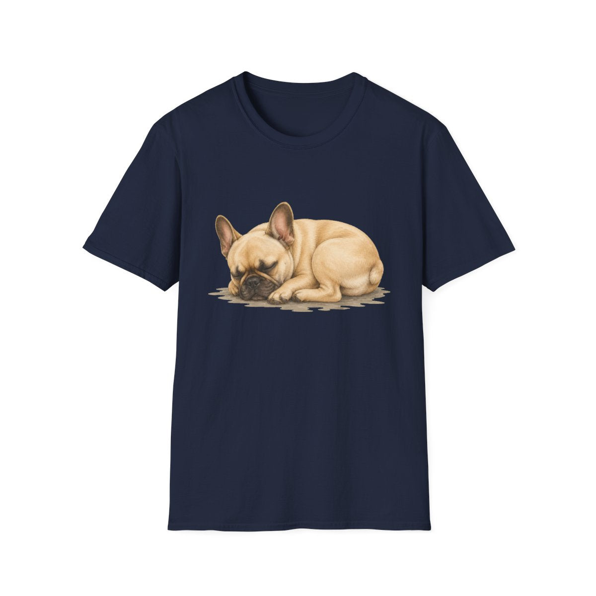 French Bulldog Rest At Last Tee - Navy