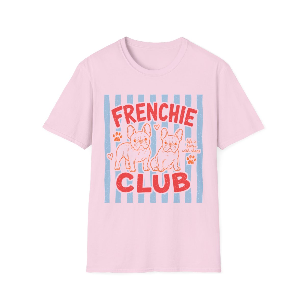 Frenchie Club Tee - Light Pink