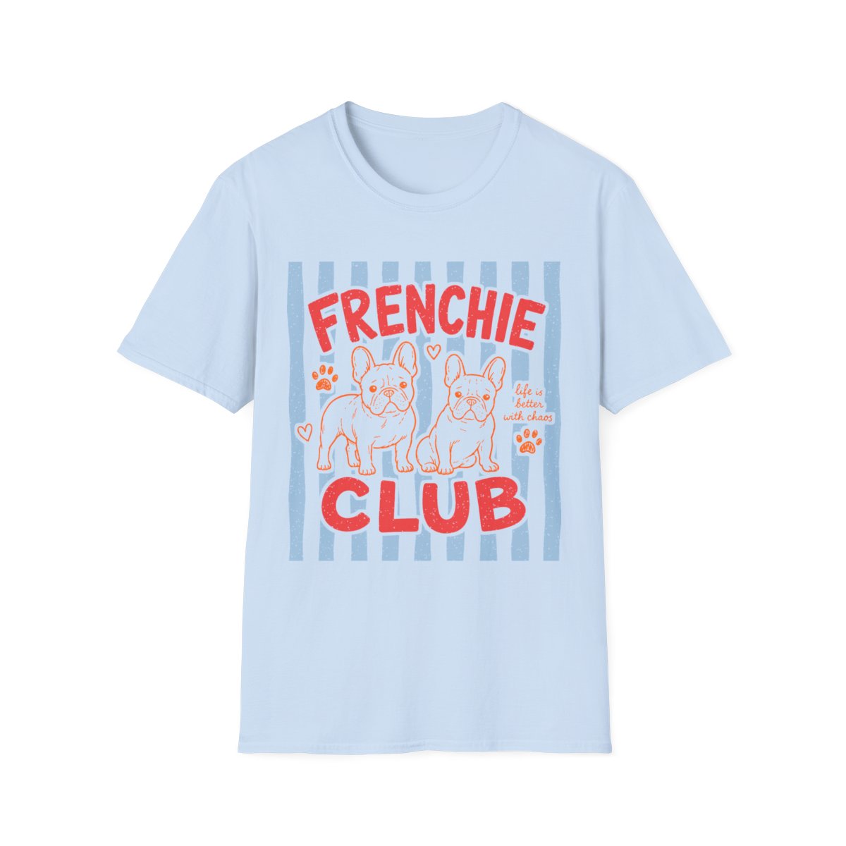 Frenchie Club Tee - Light Blue