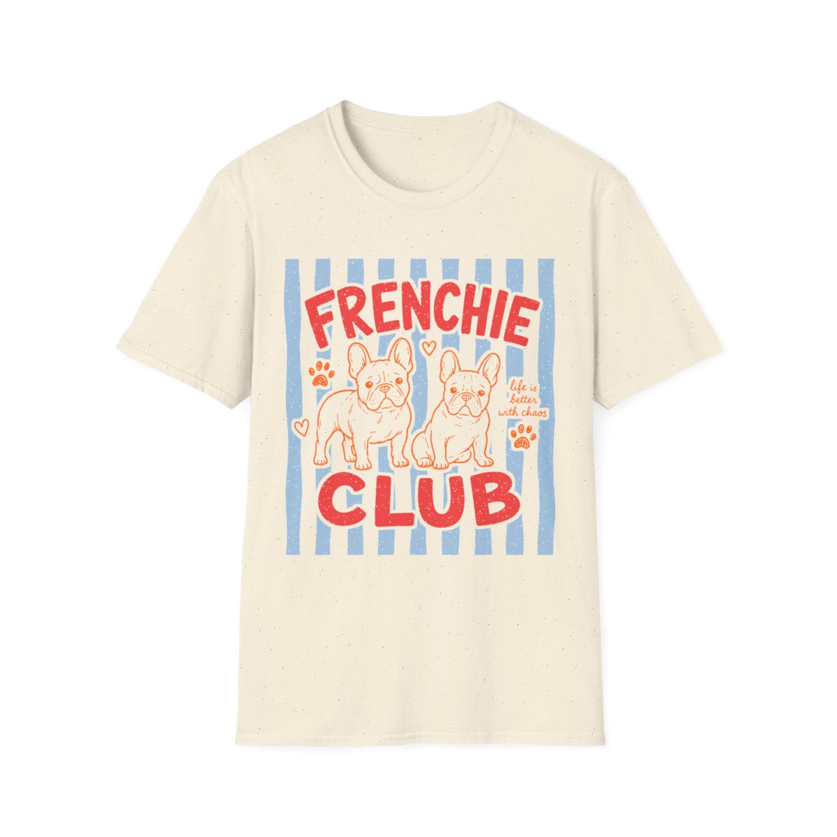 Frenchie Club Tee - Natural