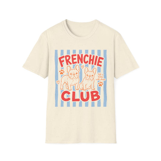 Frenchie Club Tee - Natural