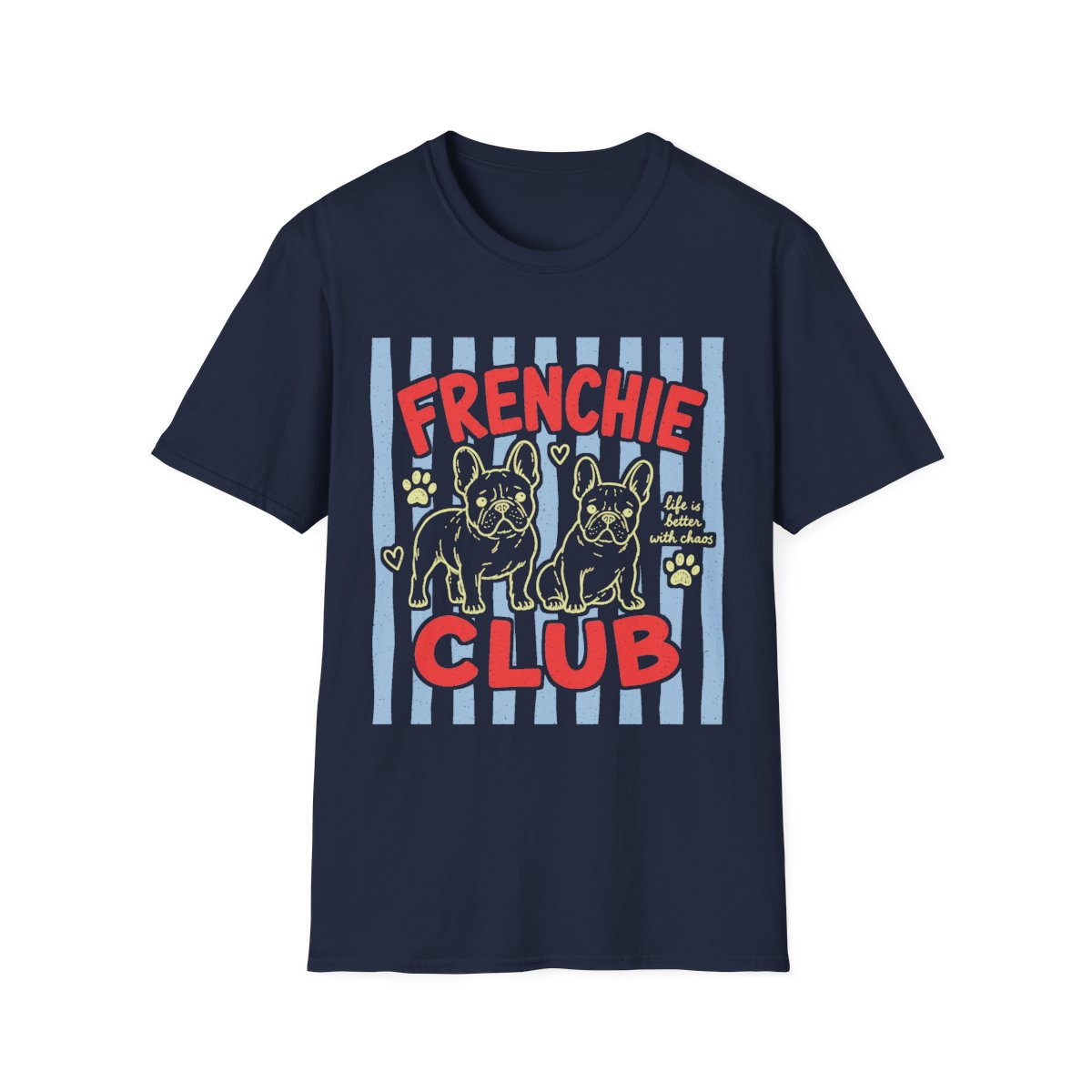 Frenchie Club Tee - Navy