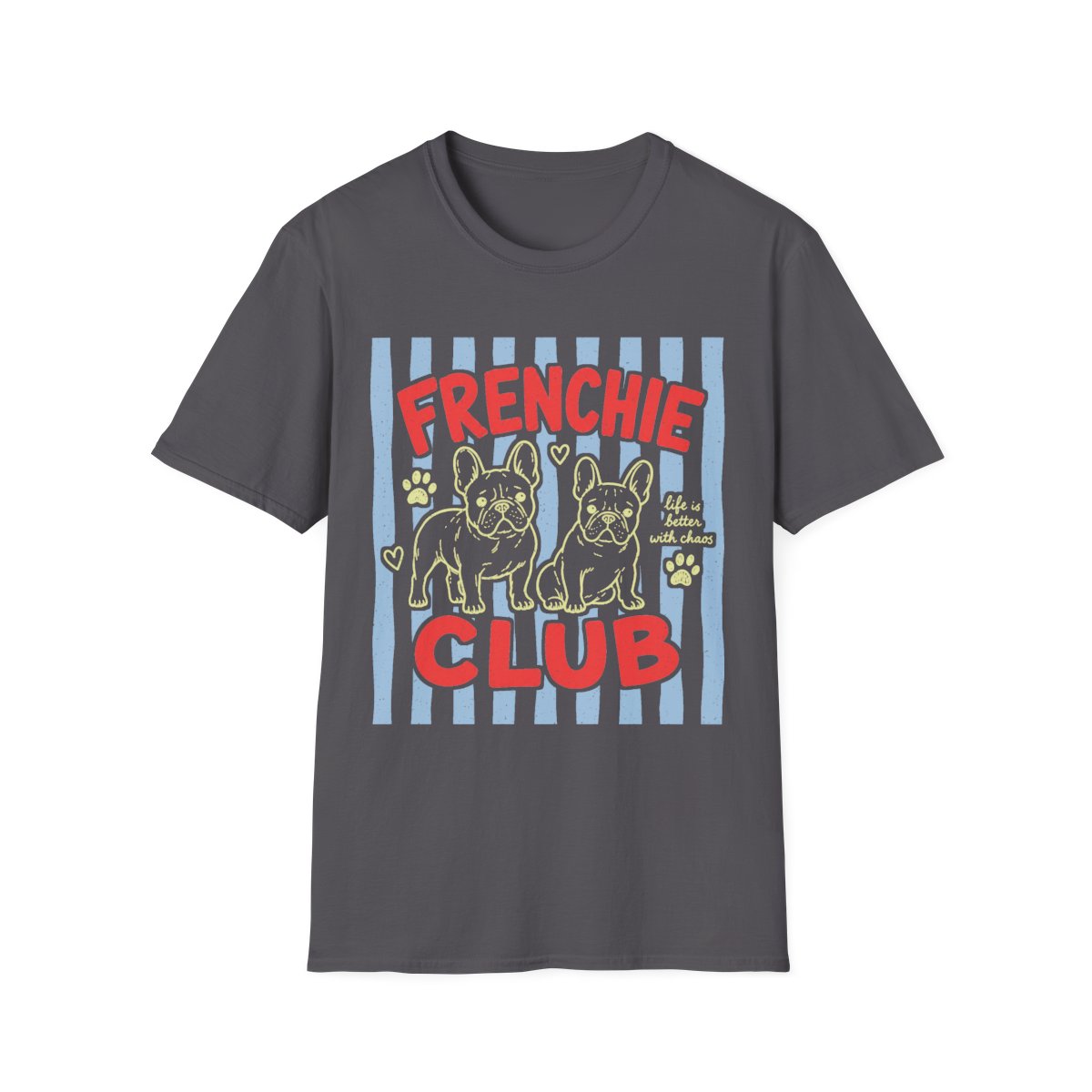 Frenchie Club Tee - Charcoal