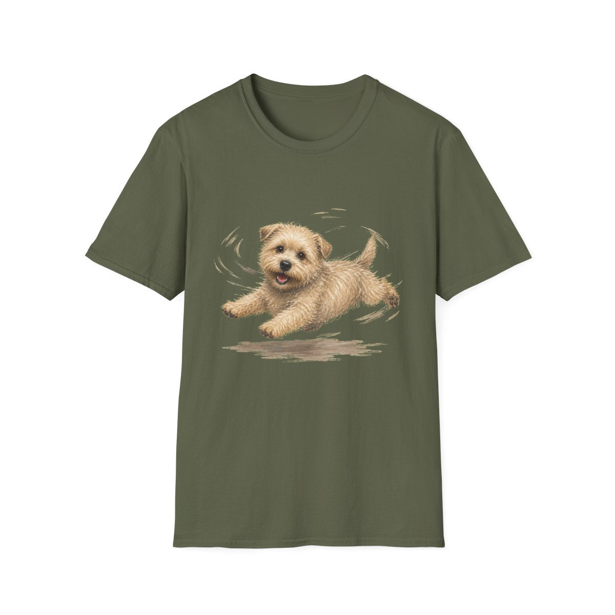 Glen of Imaal Terrier Certified Zoomies Champion Tee - Military Green