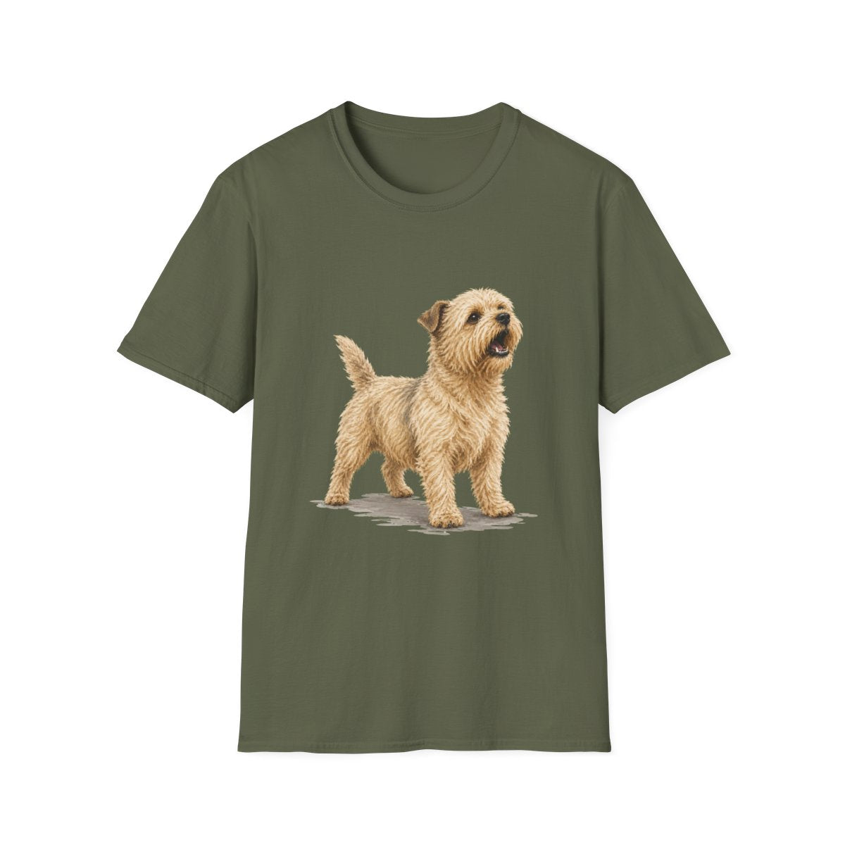 Glen of Imaal Terrier Head Of Security Tee - Military Green