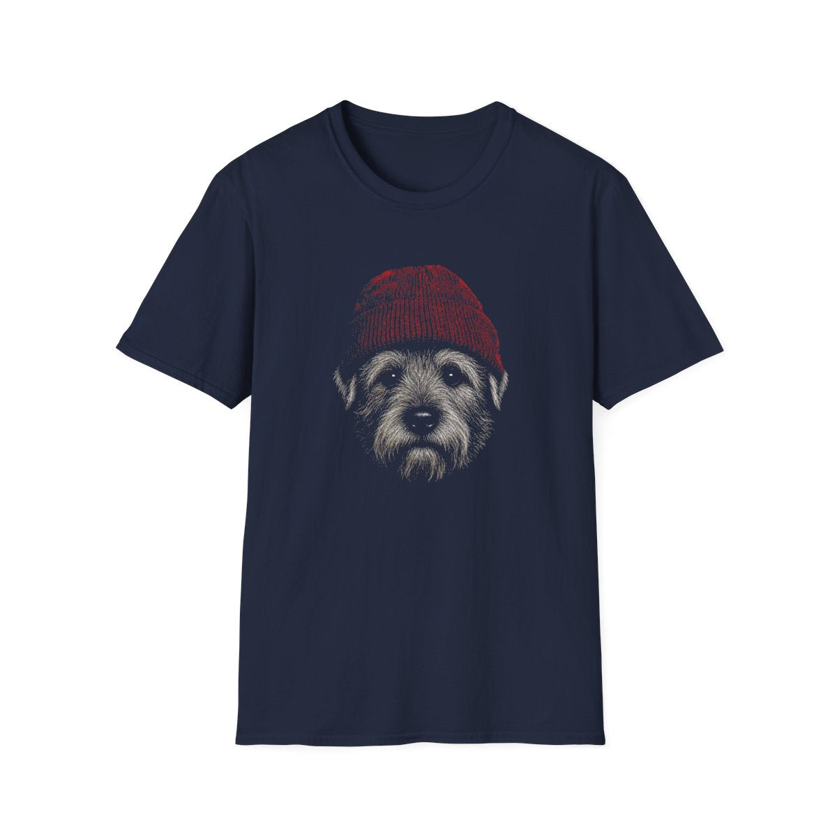 Glen of Imaal Terrier In Beanie Tee - Navy