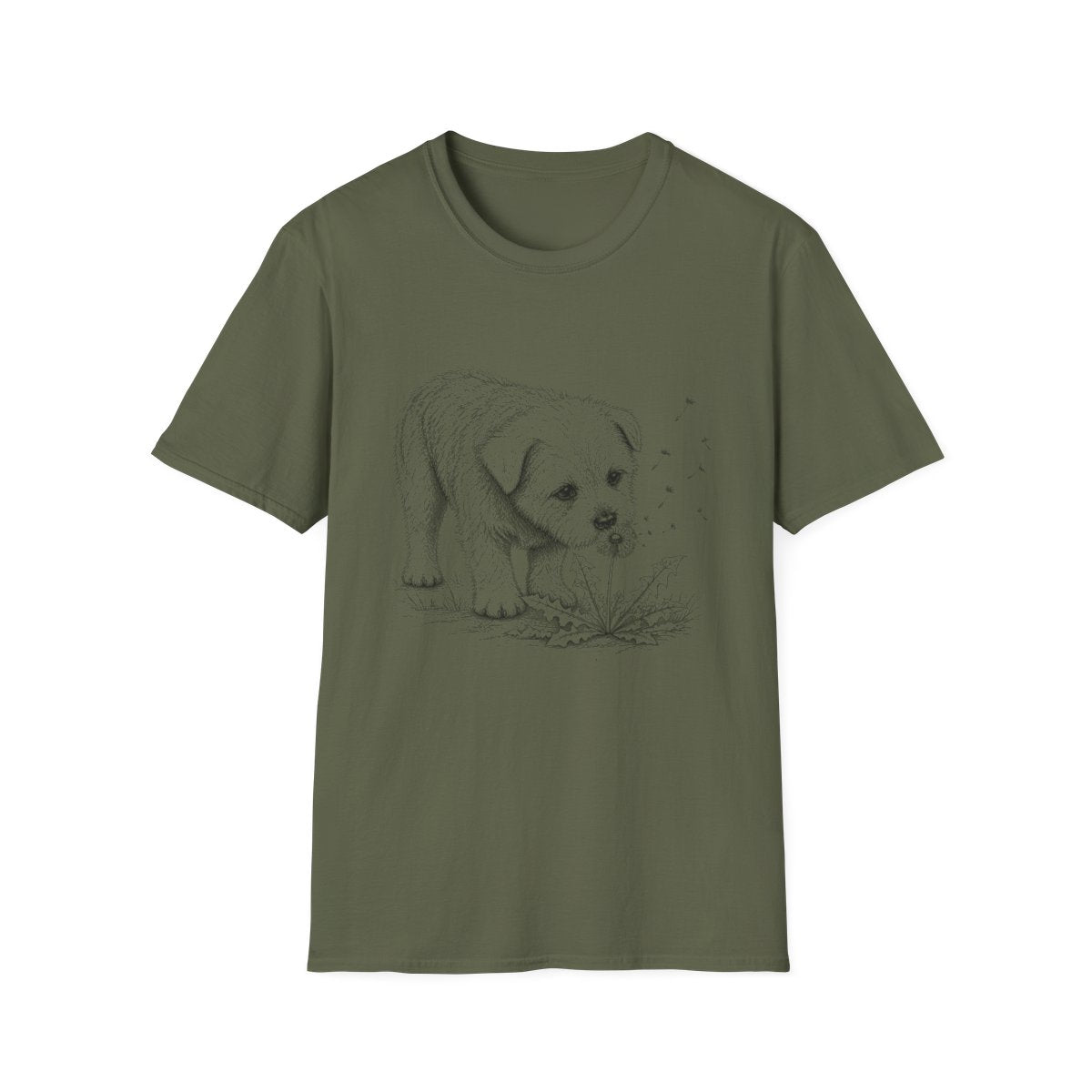 Glen of Imaal Terrier Make A Wish Tee - Military Green