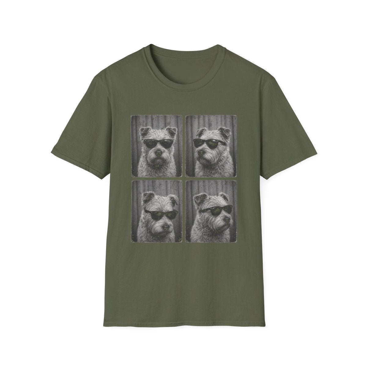Glen of Imaal Terrier Photo Booth Tee - Military Green
