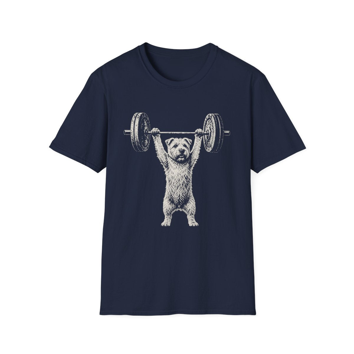 Glen of Imaal Terrier Powerlifting Tee - Navy