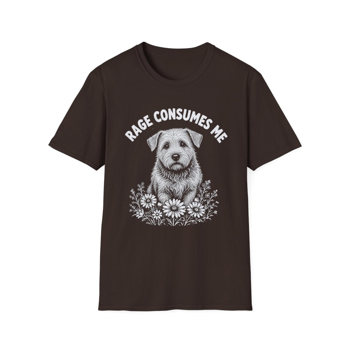 Glen of Imaal Terrier Rage Consumes Me Tee - Dark Chocolate