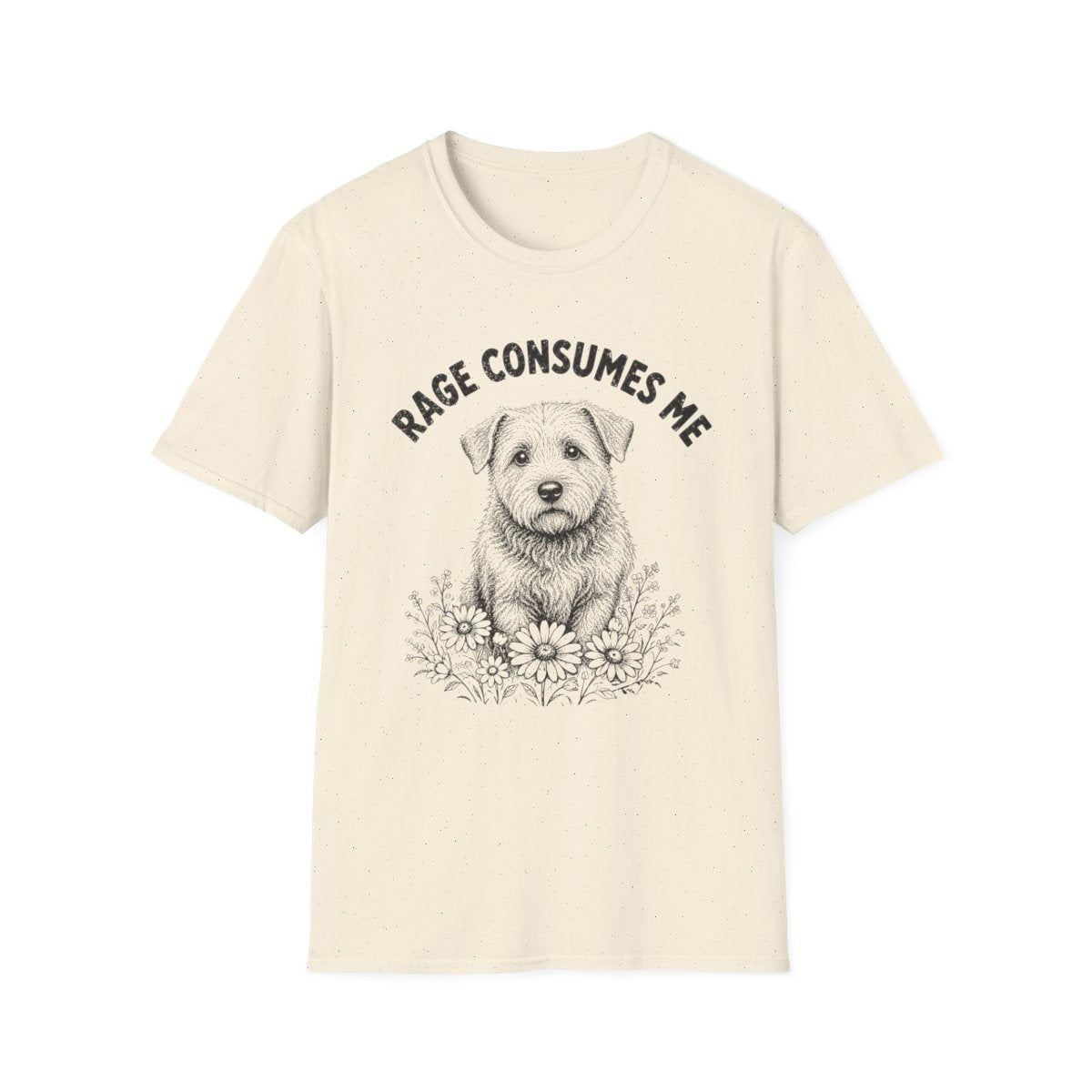 Glen of Imaal Terrier Rage Consumes Me Tee - Natural