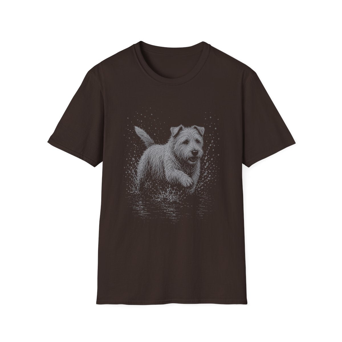Glen of Imaal Terrier Water Run Tee - Dark Chocolate