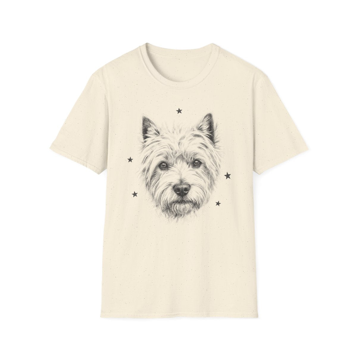 Halftone Westie Tee - Natural