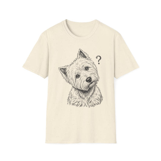 Head Tilt Westie Tee - Natural