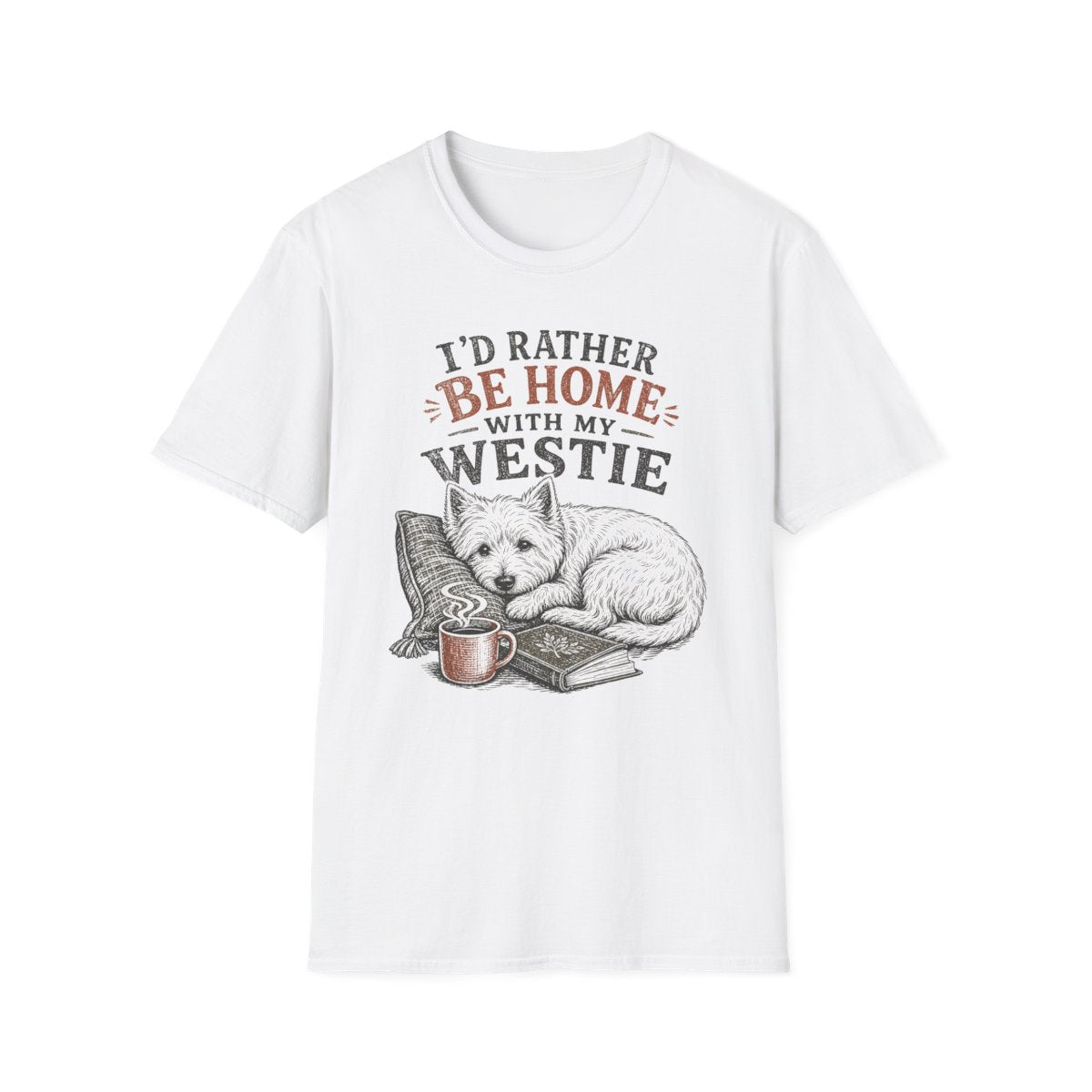 Homebody Westie Tee - White